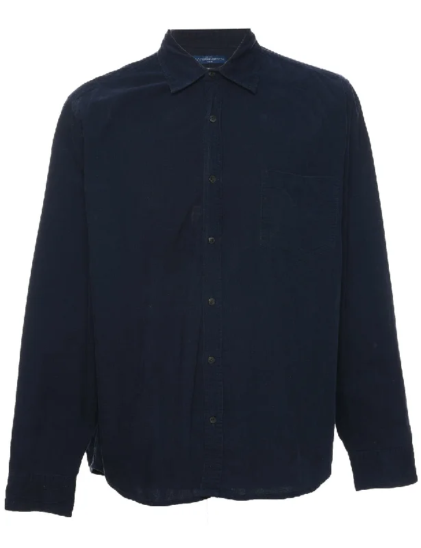 Corduroy Navy Shirt - L