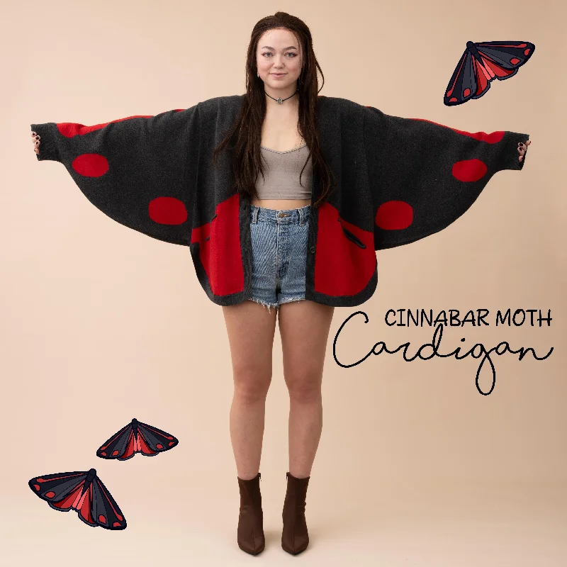 Cinnabar Moth Cardigan