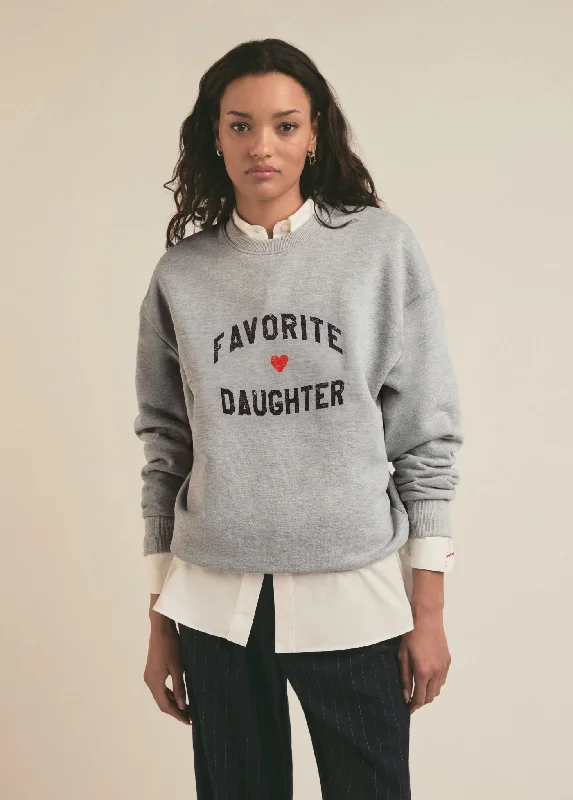 FAVORITE DAUGHTER HEART LOGO SWEATSHIRT