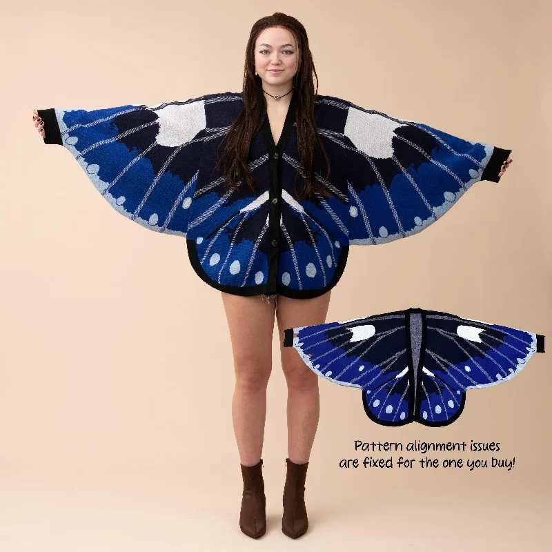 Magpie Crow Butterfly Cardigan