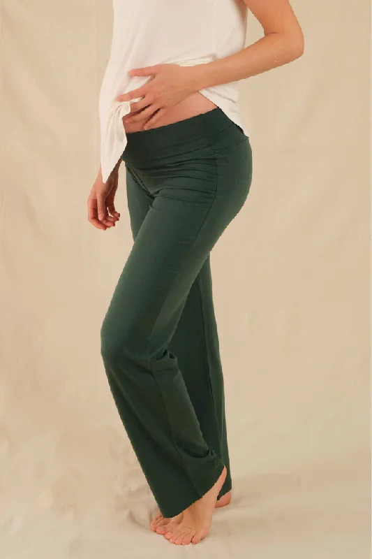 Essential Bamboo Maternity Pants - Forest