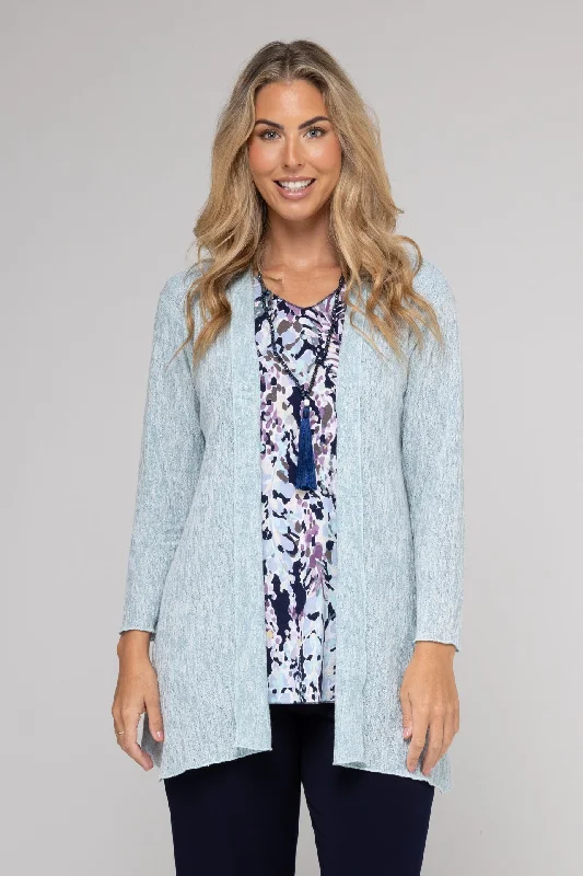 Ice Haven Poly/Rayon Knit Long Sleeve Cardigan