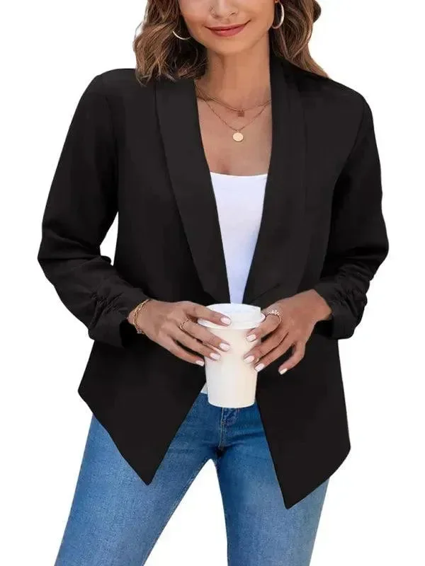 Casual Slim Fit V-Neck Women's Blazer