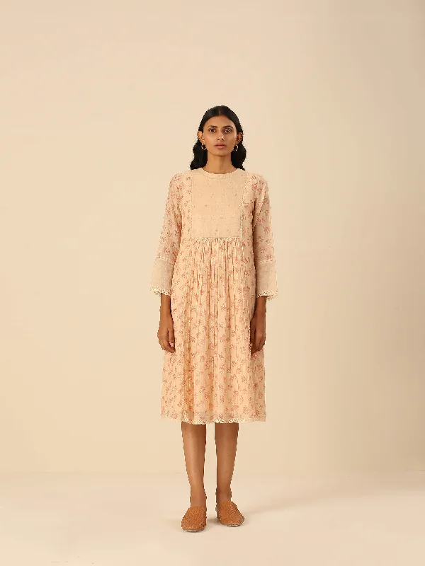 Cottage Core Rose Midi Dress