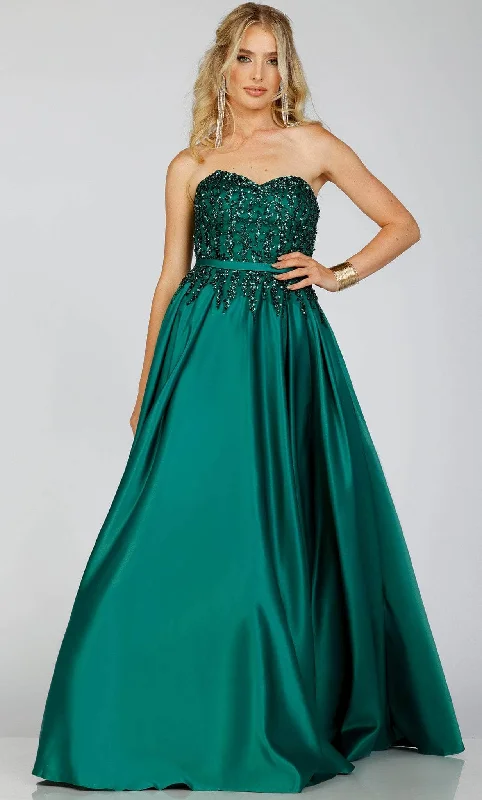 Terani Couture 231P0012 - Beaded Satin Prom Gown