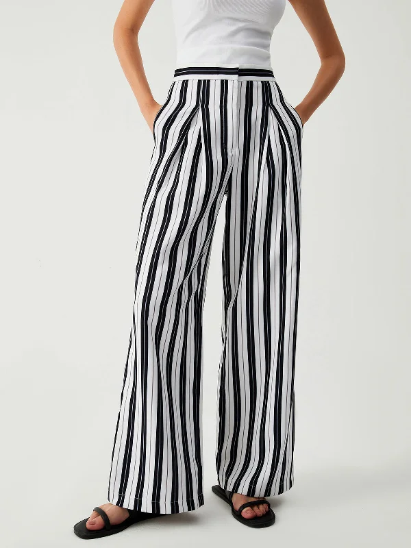 BerryBetty - St Tropez Pinstripe Wide Leg Pants