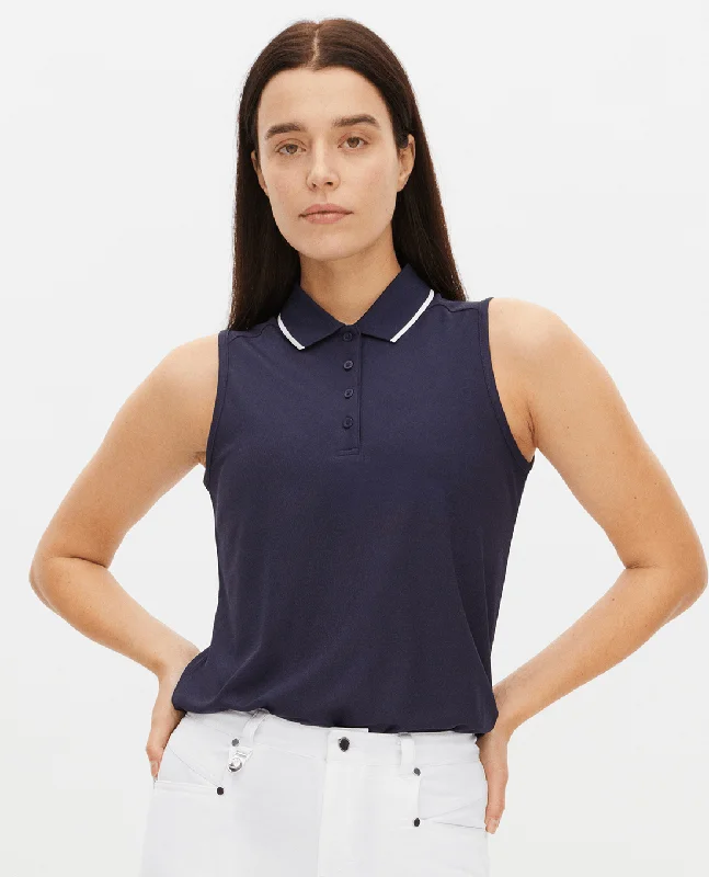 ROHNISCH Miriam Sleeveless Polo Navy