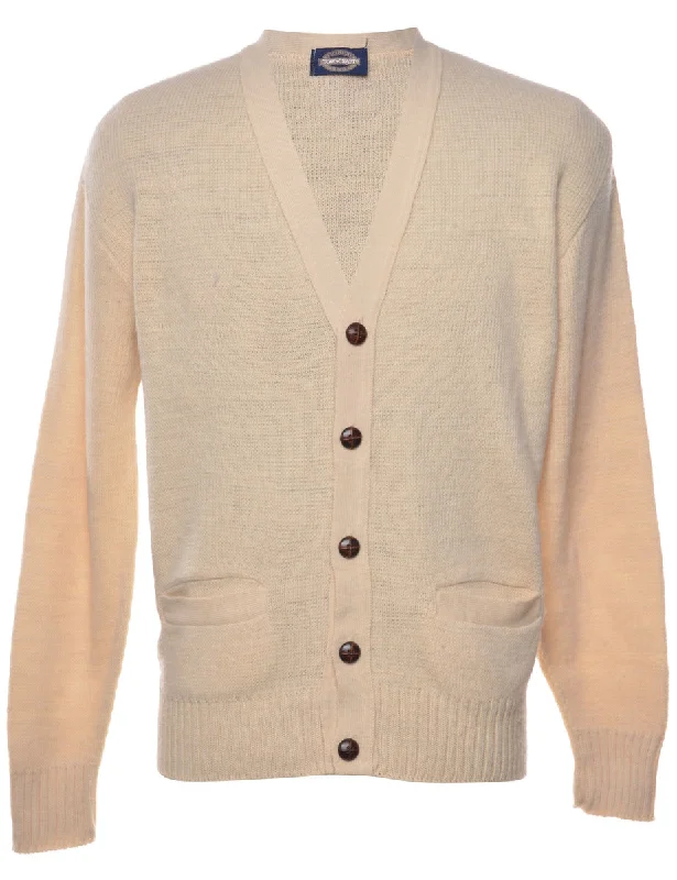 Cream Cardigan - M