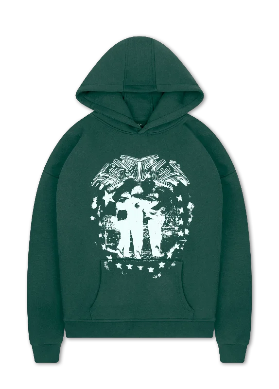 PEOPLE HOODIE DARK GREEN
