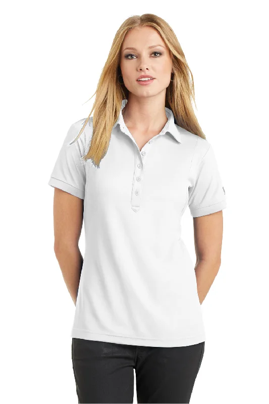 Ogio Womens Jewel Moisture Wicking Short Sleeve Polo Shirt - Bright White