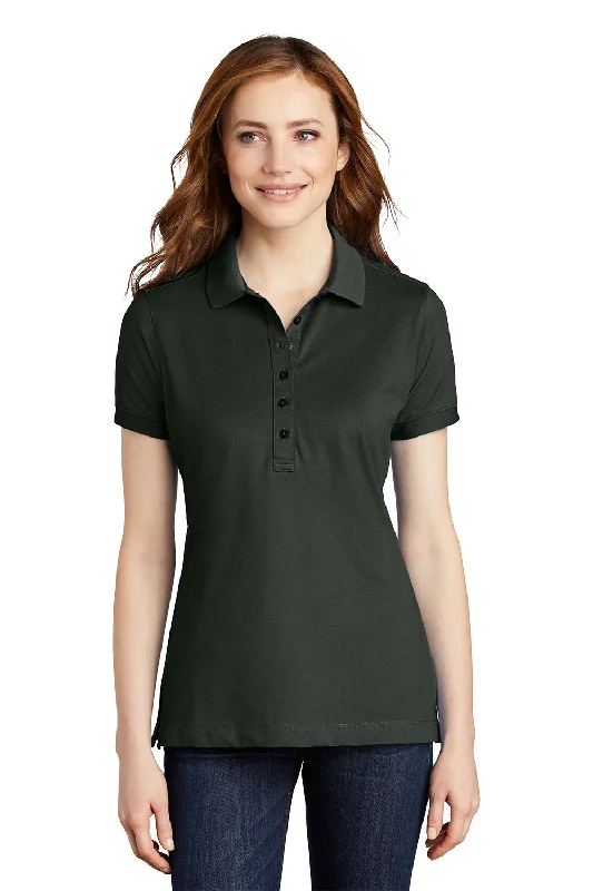 Port Authority Womens Moisture Wicking Short Sleeve Polo Shirt - Smoke Grey