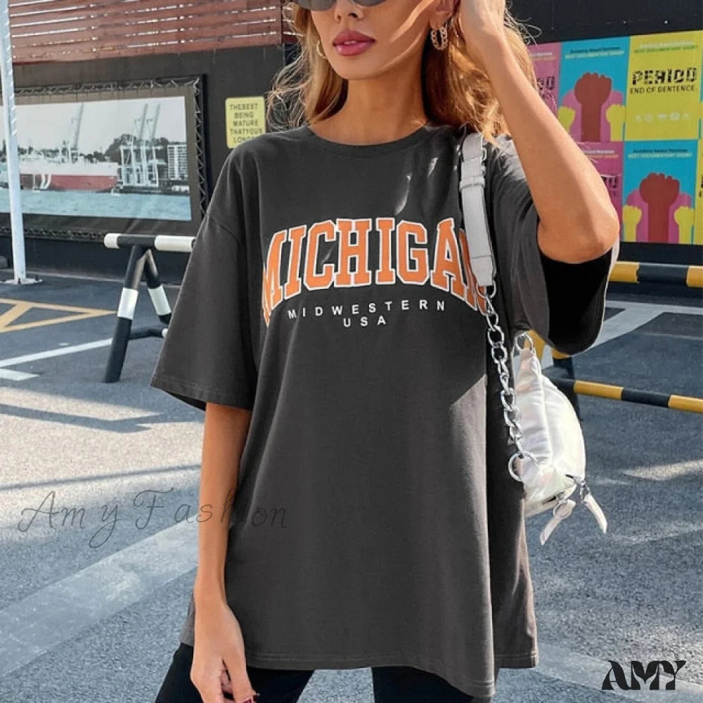 Amy Fashion - Cotton Material Retro Apricot Mushroom Cute T Shirts