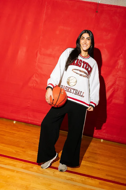 Licensed Grey Texas Tech Basketball Sweatshirt