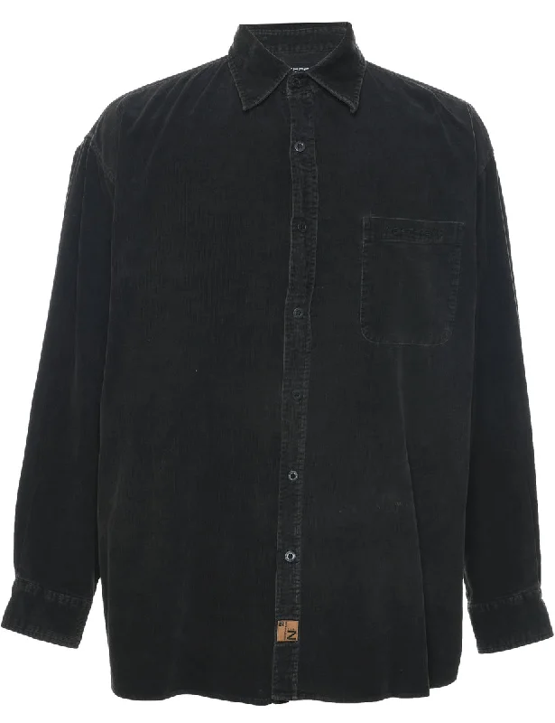 Corduroy Black Shirt - L