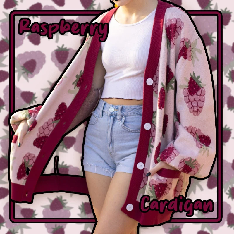 Raspberry Cardigan