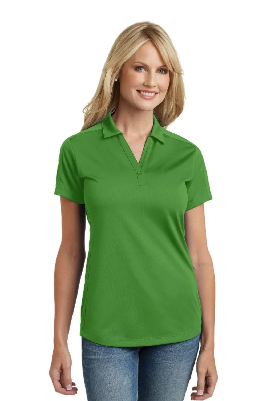 Port Authority Womens Moisture Wicking Short Sleeve Polo Shirt - Vine Green - Closeout