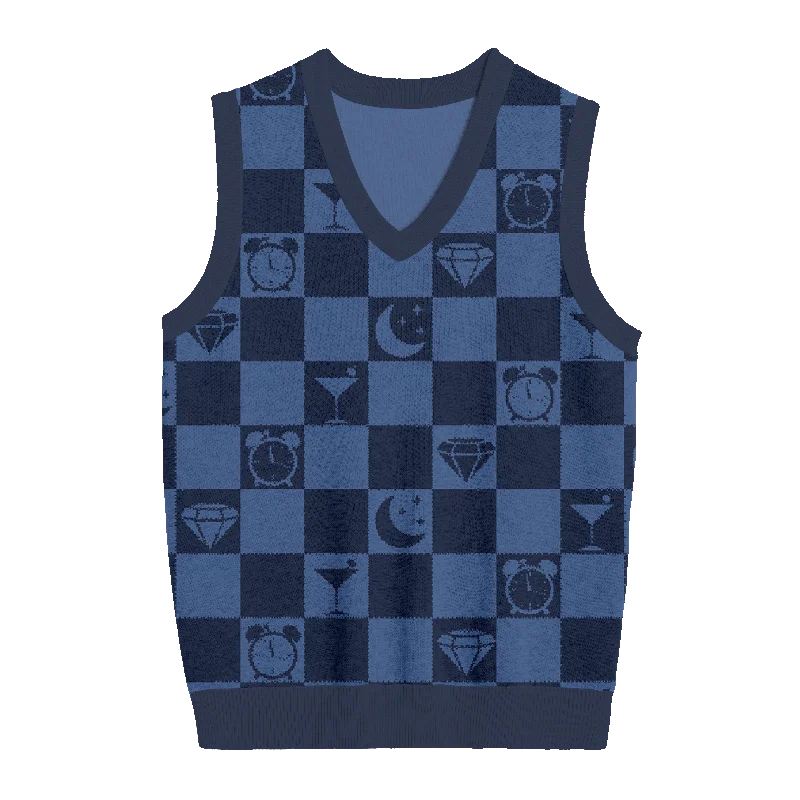 Midnights Checkered Knit Vest