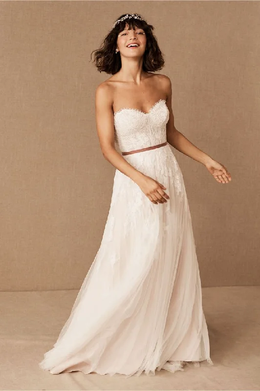 BHLDN Willowby Geranium Gown