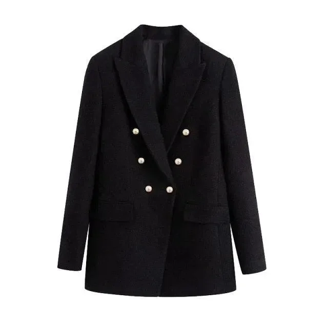 Black Blazer Women - Formal-Business - Plain-Solid