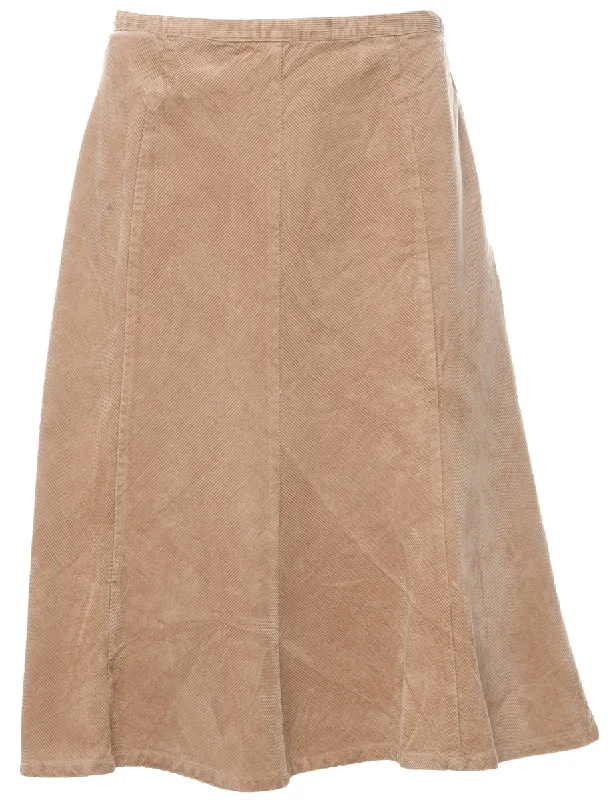 Corduroy A-line Skirt - M