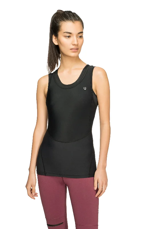 Women's Waist Trimmer Black Tank Top