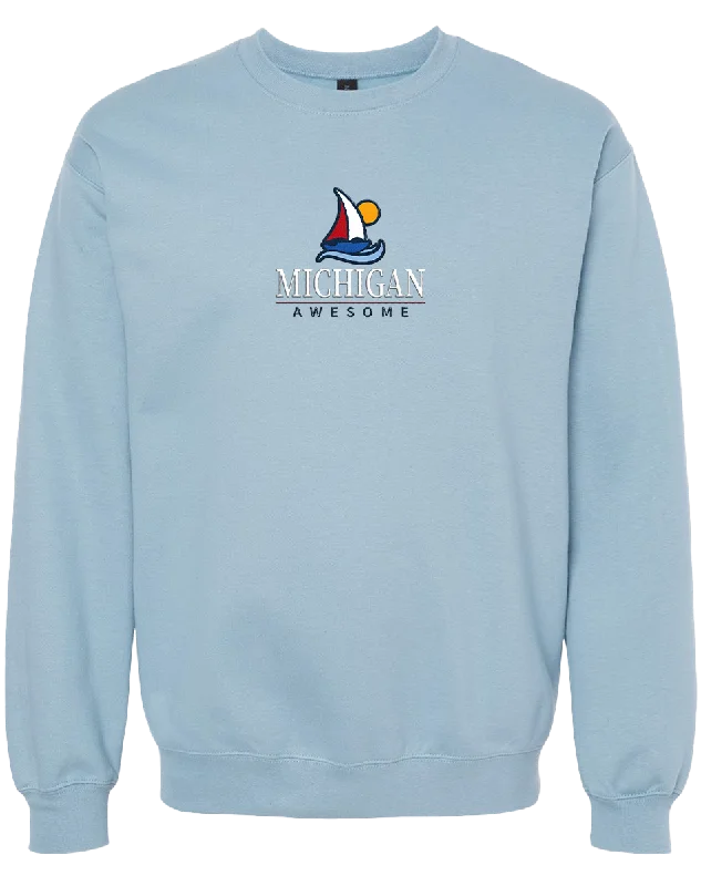 Sailboat Embroidered Crewneck Sweatshirt (CLOSEOUT)