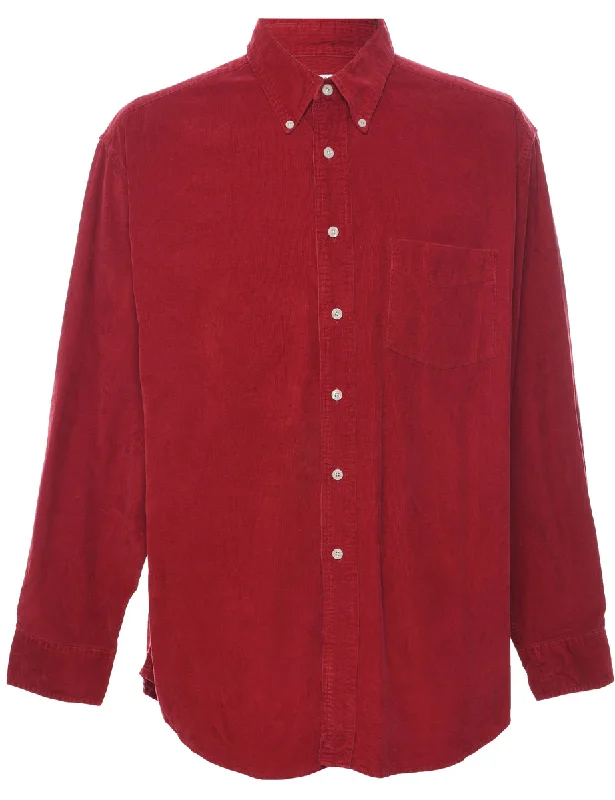 Corduroy Red Shirt - L