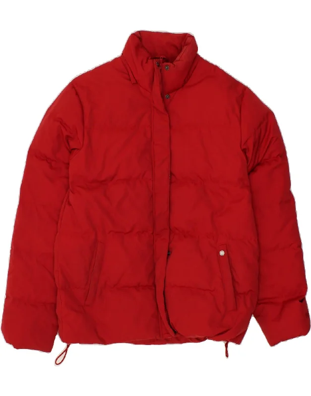 NAUTICA Womens Oversized Padded Jacket UK 10 Small Red Nylon