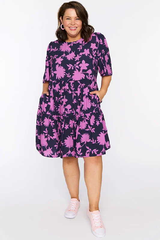 Izzie Contrast Ivy Dress