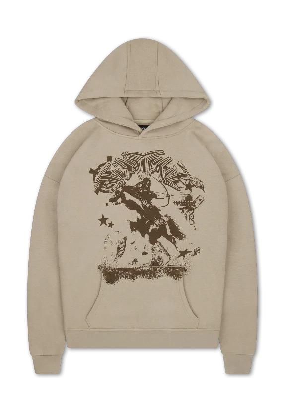 RACE HOODIE SAND