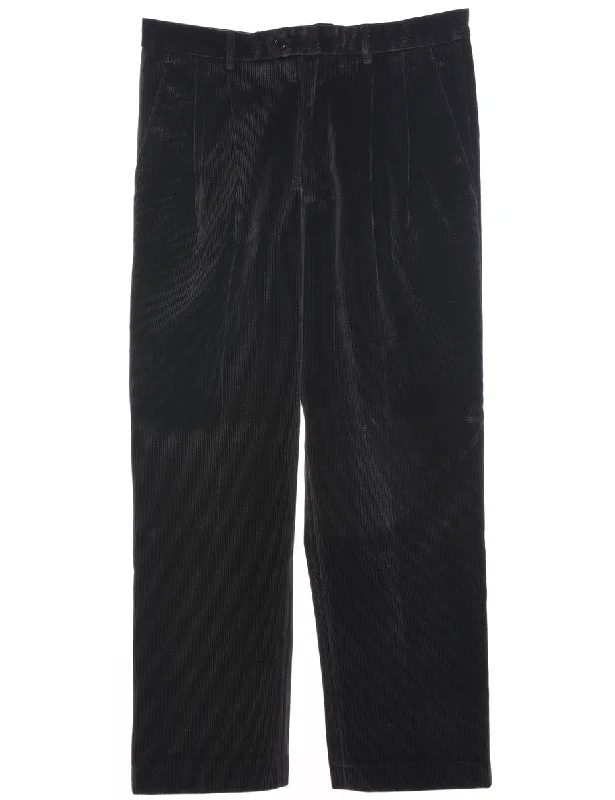 Corduroy Striped Pattern Trousers - W34 L28