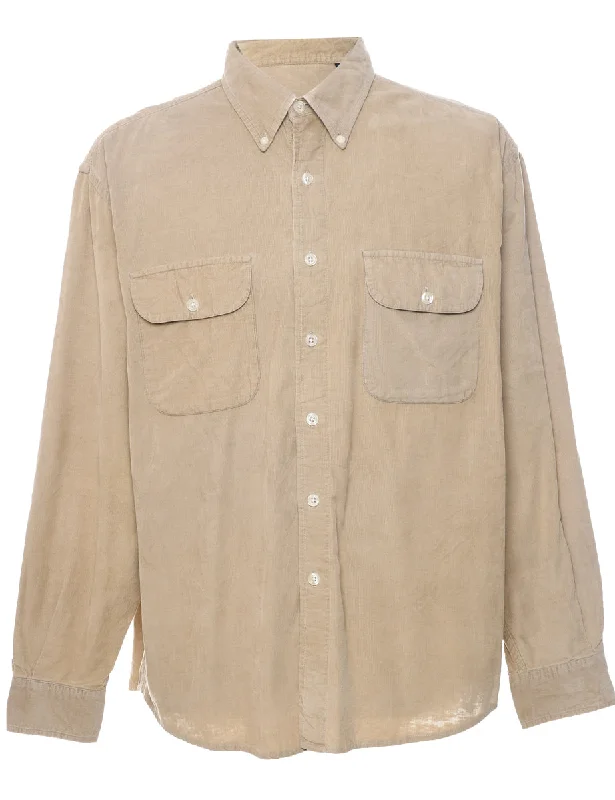 Corduroy Tan Shirt - L