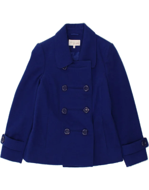 EWM Womens Pea Coat UK 12 Medium  Blue