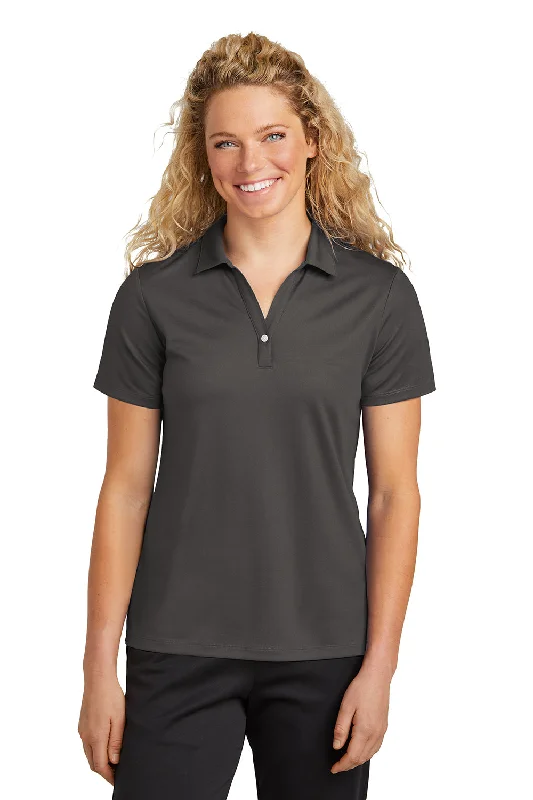 Sport-Tek Womens Moisture Wicking Micropique Short Sleeve Polo Shirt - Graphite Grey