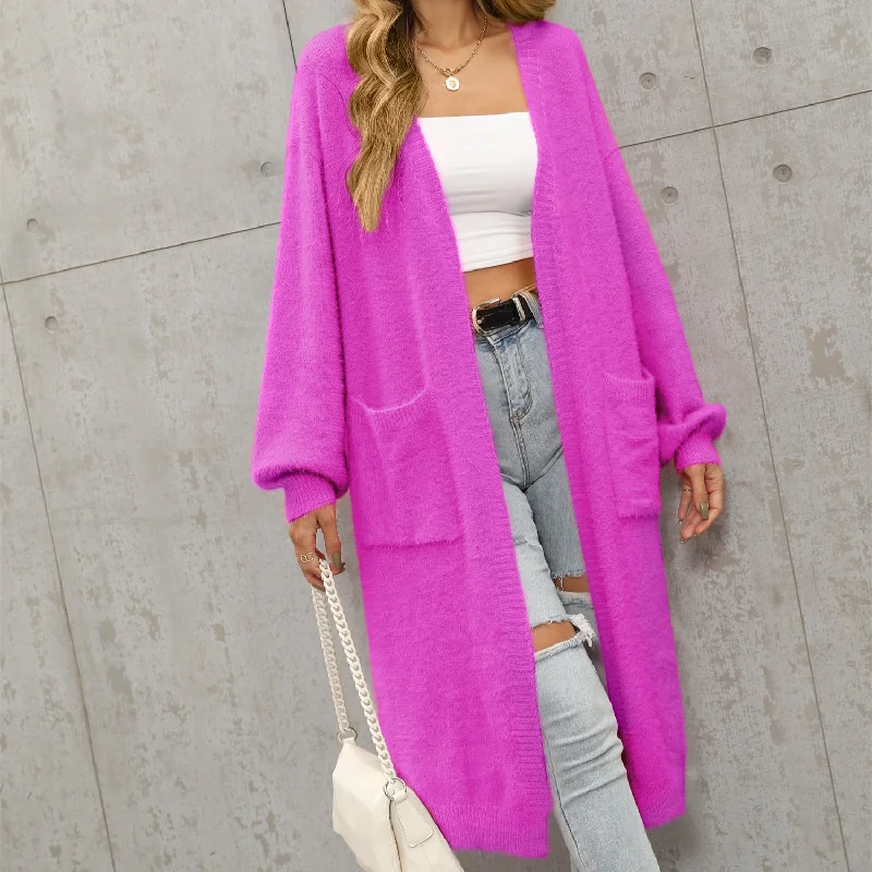 Solid Color Mink Fur Wholesale Cardigan Coat