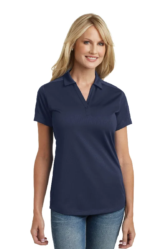 Port Authority Womens Moisture Wicking Short Sleeve Polo Shirt - True Navy Blue