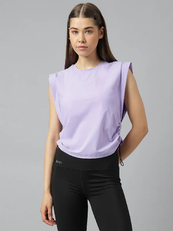 Women's side pull up crop top