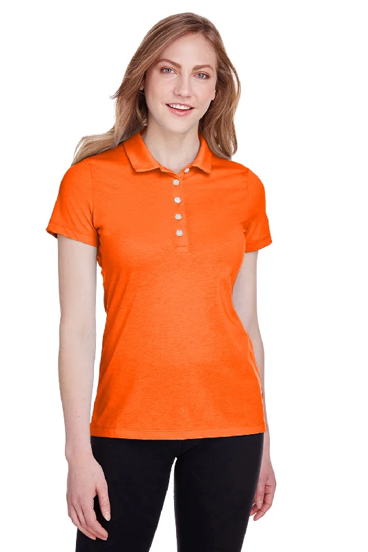 Puma Womens Fusion Performance Moisture Wicking Short Sleeve Polo Shirt - Vibrant Orange