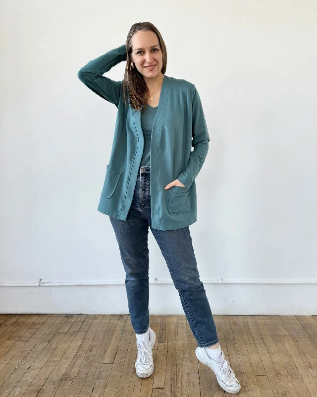 KAEDE cardigan in Dark Aqua