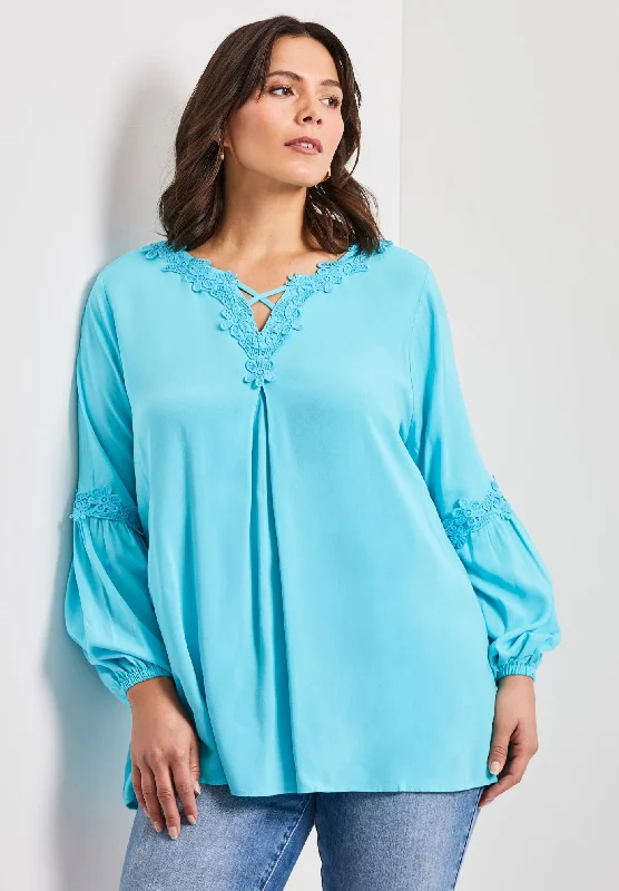Crochet Lace Trim Top
