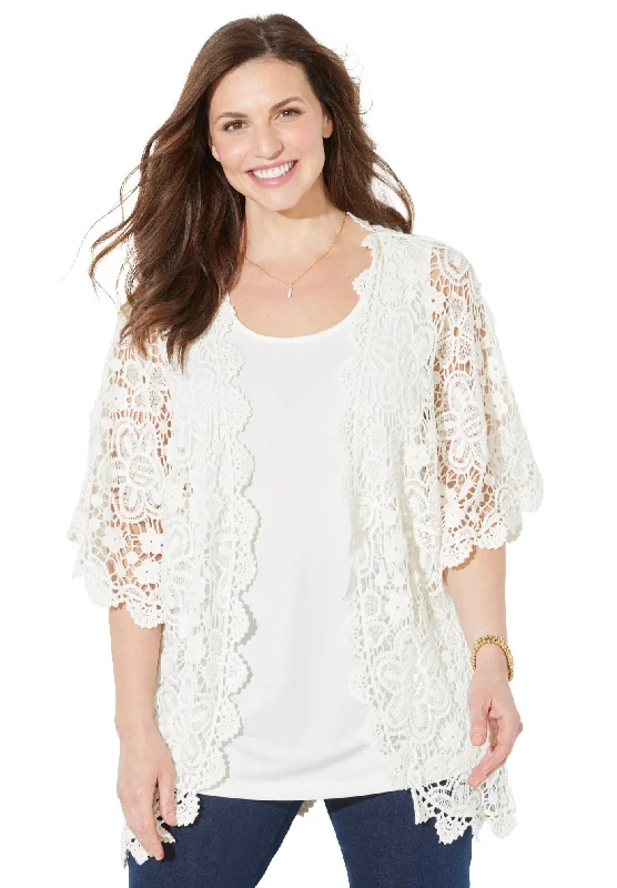 Graceful Crochet Kimono