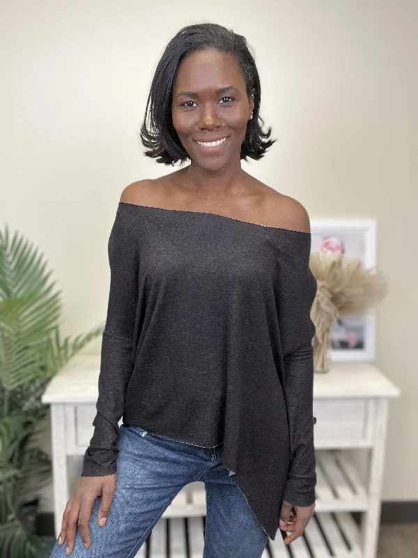Fabulous Flowing Women's Off The Shoulder Long Sleeve Top