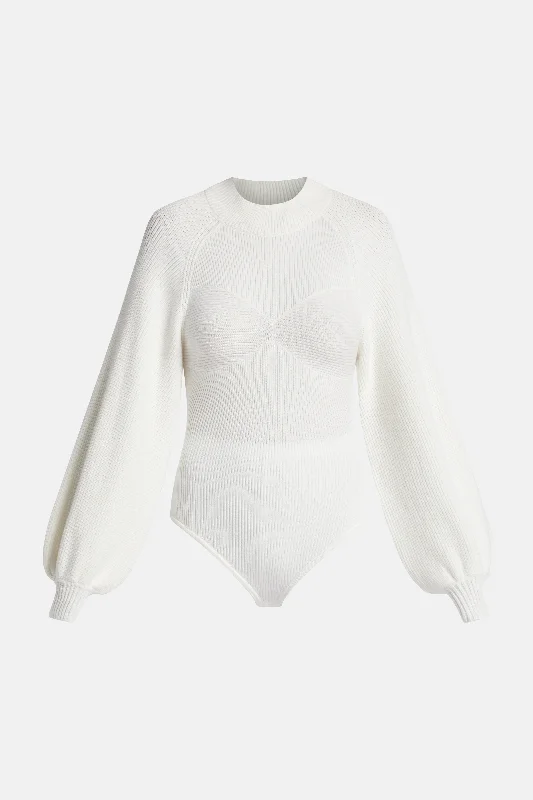 Open Back Knit Bodysuit
