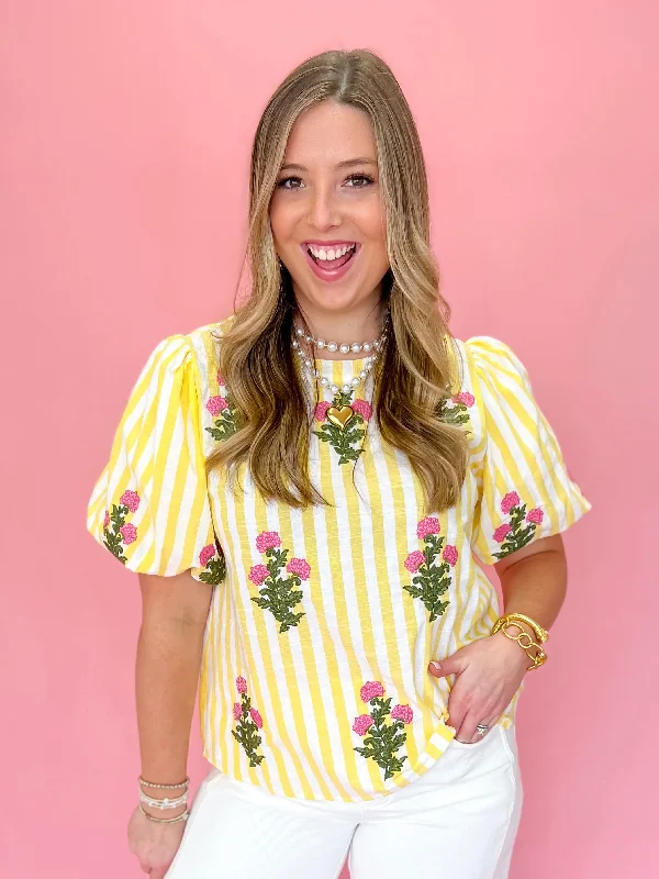 [THML] Floral Sunshine Bliss Blouse