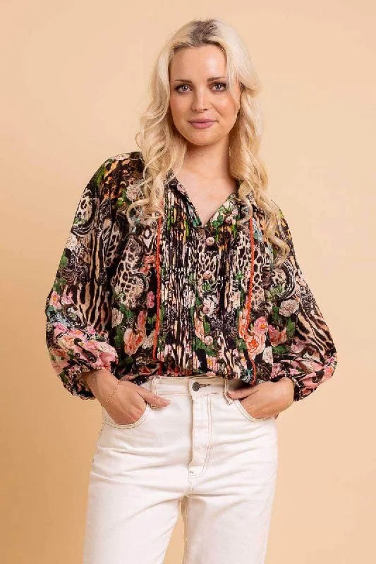 Justice Blouse Leopard