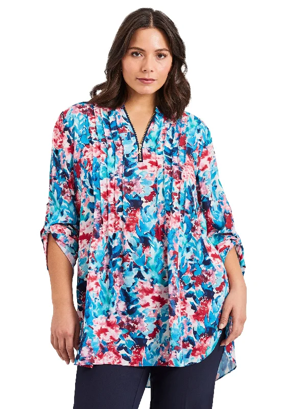 Roll Tab Zip Front Tunic