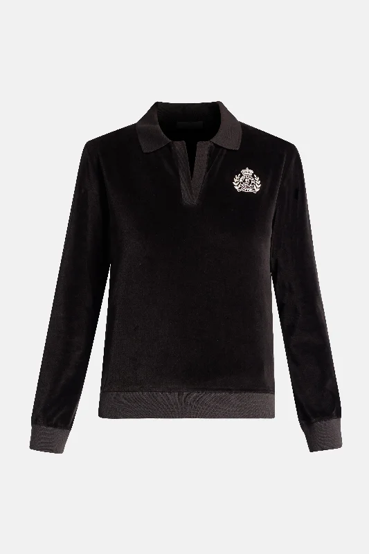 Crest Velour Polo T-Shirt