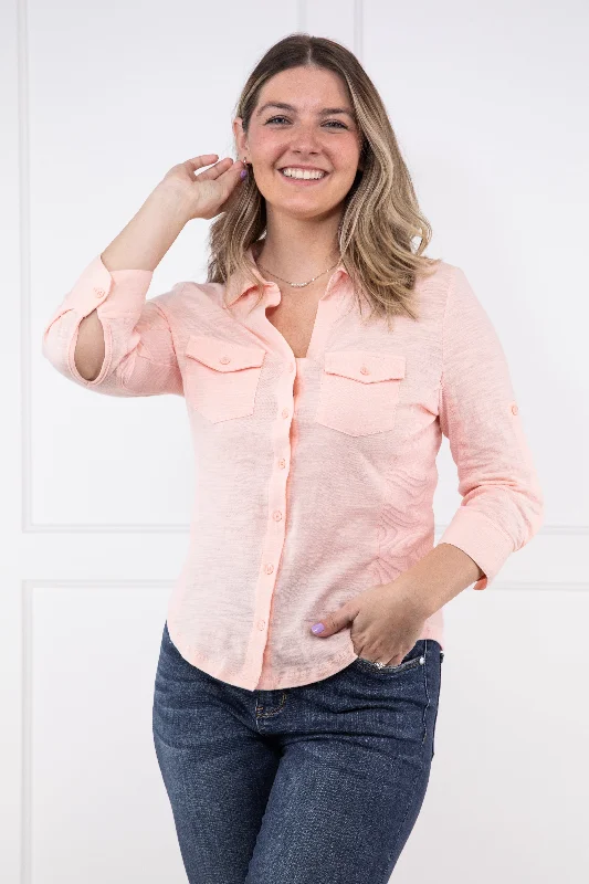 Everlasting Hope Women's Button Up Long Sleeve Top