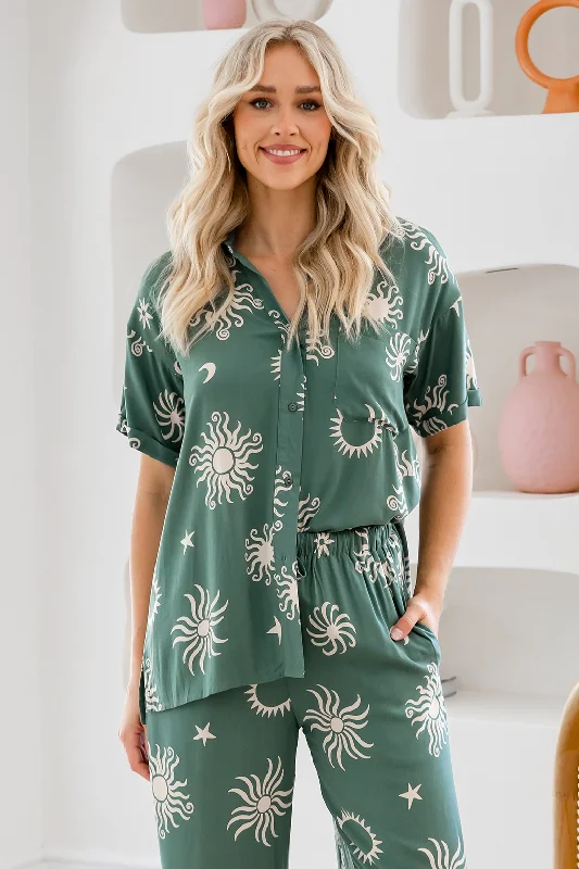 Final Sale | Hayden Shirt Nova Print Khaki