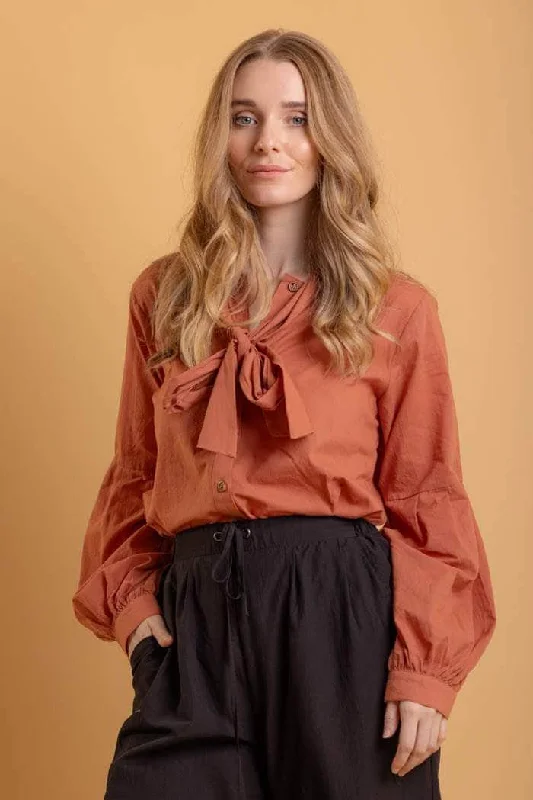 Tamara Shirt Rust Cotton